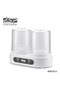 Rechargeable Dual Mini Washing Machine 1.5L+1.5L Portable Cordless Washer for Underwear Baby Clothes Socks - 4