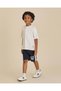 Boys Navy Printed Shorts - 2
