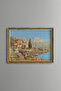 Riva View in Garda Lake - Vintage Patterned Painting - Fine Model