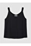 Black V-Neck Textured Gathered Blouse - 5