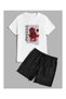 Unisex Oversize Shorts Set Short Sleeve T-Shirt Comfortable Fit Summer Casual Sports