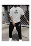 Unisex Oversize Shorts Set Short Sleeve T-Shirt Comfortable Fit Summer Casual Sports