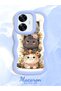 Realme C55 Compatible Case Camera Protector Blue Silicone Couple Phone Case Cat Pattern - 2