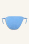 Regular Fit Wrinkled Textured Blue Bikini Bottom E0208Ax26Sm - 6