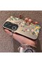 Vivo Y19S Compatible Silicone Edge Hard Back Case Couple Phone Case with Floral Pattern - 2