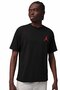 Jordan Men's Black Basic T-Shirt Casual Sports Oversize Comfortable Fit