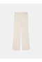 72745 Mid-Waist Wide Leg Pants-Stone - 5