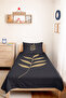 Botanik Anthracite Young Room Single Pique Set-Minimal Beige 160X220 cm Quilted Bedspread - 2