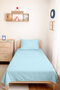 Blue Quilted Youth Room Single Pique Set-Minimal Pastel 160X220 cm Quilted Bedspread - 2