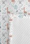 Safari Animal Pastel Children's Room Single Pique Set-Mint Powder 160X220Cm Quilted Summer Coverlet - 7