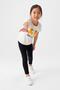 Girl's Cotton Printed Casual Leggings Set - 4