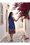 Women's Summer Midi Dress Sleeveless Ethnic Floral Patterned Viscose Tassel Detailed Navy Blue - 6