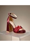 Women's Bride Bridal Wedding Shoes Platform Single Strap High Heel Shoes Feli̇syabuti̇k - 2