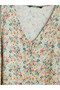 Nevavm V-Neck Floral Layered Midi Dress with a Difference - 7