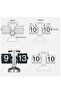 Stainless Steel Retro Flip Over Clock - 6
