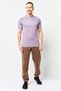 x One8 Men Sportswear Fit Short Sleeves Outdoor T-Shirt, Purple - 2