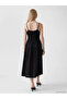 Nevavm Linen Blend Layered Dress with Drawstring Detail - 4