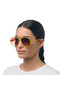 Alessio Unisex Sunglasses Transparent Yellow / Lens: Brown Gradient Ok021-Tye - 2