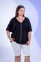 Women's Plus Size Bird Eye Detail Blouse - 7