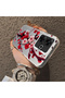 Poco M6 Compatible Silicone Edge Hard Back Case Couple Phone Case with Floral Pattern - 4