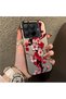 15t Pro Compatible Silicone Edge Hard Back Case Couple Phone Case with Floral Pattern - 3