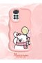 Redmi Note 11S Compatible Case Camera Protector Pink Silicone Couple Phone Case Cat Pattern - 2