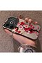 Tecno Pova 6 Compatible Silicone Edge Hard Back Case Couple Phone Case with Floral Pattern - 2