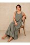 Women's Flounced Thick Strap Cotton Fabric Dress 42-46 - 2