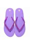 Women's Flip Flops Flat Slippers with Glitter Straps Pack of 2 Mint green and Purple - 2