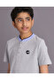 Senior Boys Grey Mandarin Collar Polo - 4