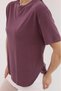 Livesta Women's Oversize Basic Crew Neck T-Shirt 50% Cotton 50% Polyester - 7