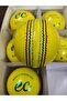 Premium Cricket balls Yellow indoor Box of six - 3