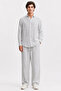 Gray Regular Fit Muslin Set
