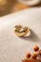 Curved Heart Model Adjustable Ring - 4
