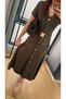 Gold Buckle Midiboy Modal Dress - 4
