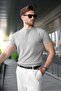Grimelanj Slim Fit Hakim Collar Knitwear Men's T-Shirt E7189 - 2