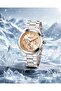 Elite Quartz Analog Watch with Silver Stainless Steel Bracelet and Champagne Dial - 3