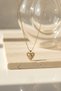 Yellow Color Steel Necklace with Heart Figure and Star Stone Detail - 5