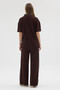 Women's Half-Zip Denim Garni Detailed Modal Fabric Tracksuit Set - 5