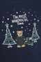 The Most Wonderful Time Father Son Navy Blue Long Sleeve Pajama Set Rp3937-A-V1 - 4