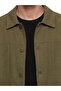 Lcw Vision Green Loose Fit Shirt Collar Men's Jacket - 3
