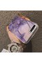 iPhone 7 Plus Compatible Silicone Edge Hard Back Case Couple Phone Case Butterfly Pattern - 4