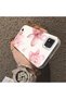 Realme C20 Compatible Silicone Edge Hard Back Case Couple Phone Case with Floral Pattern - 4