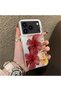 حافظة هاتف متوافقة مع iPhone 17 Pro مصنوعة من السيليكون بحافة صلبة وخلفية صلبة بنمط زهور - 3
