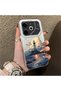 Tecno Pova 6 Compatible Silicone Edge Hard Back Case Couple Phone Case Tower Pattern - 3