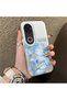 Vivo V50 Compatible Silicone Edge Hard Back Case Couple Phone Case with Floral Pattern - 3