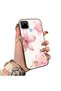 Realme C21Y Compatible Silicone Edge Hard Back Case Couple Phone Case with Floral Pattern