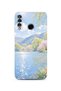 Huawei P30 Lite Compatible Monet Style Lake Landscape Pattern Transparent Phone Case