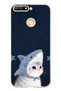 Huawei Y6 2018 Compatible Shark Costume Cat Pattern Transparent Phone Case