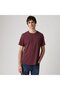 Men's Crew Neck Claret Red T-Shirt 005Gx-0025